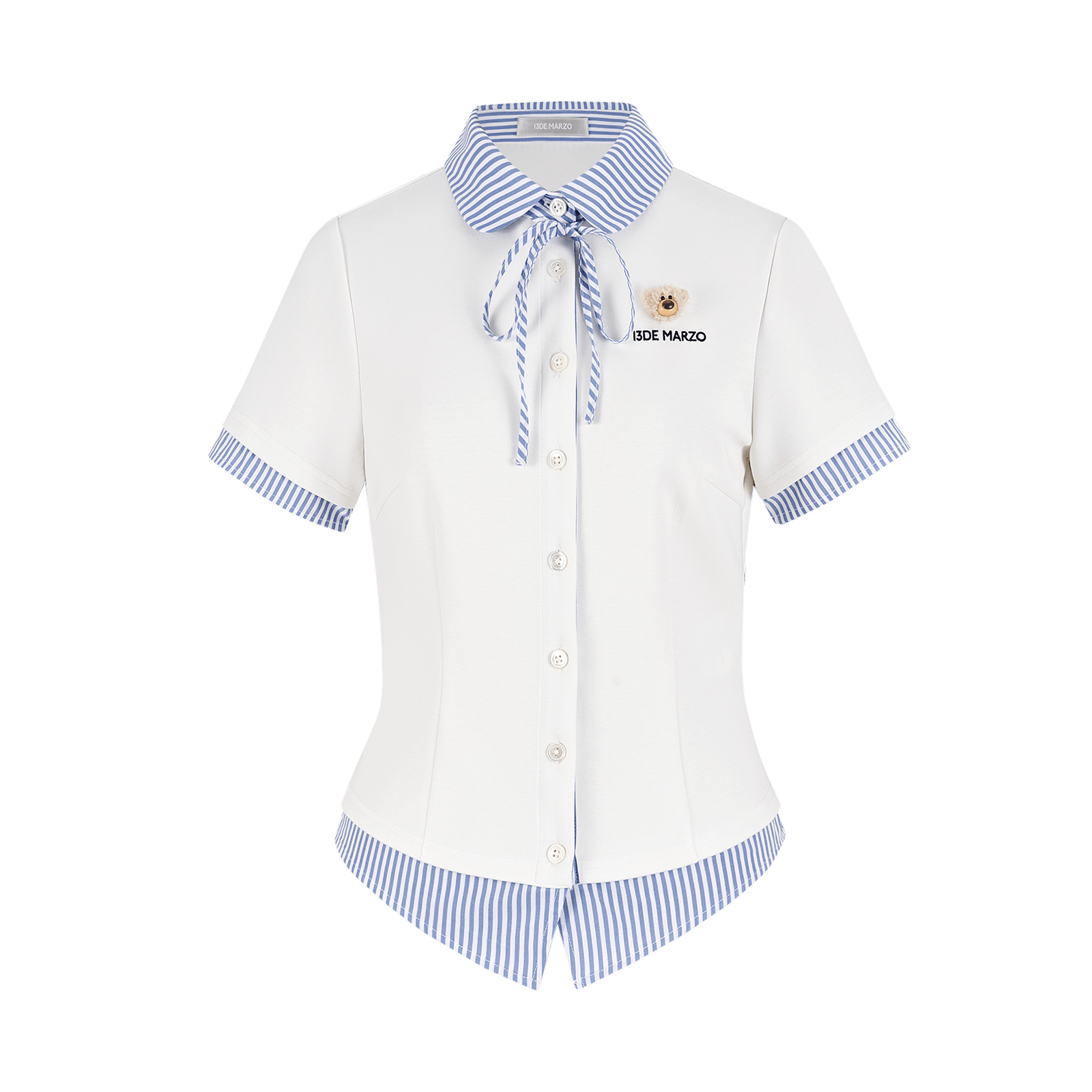 A gentle care badge for soft cotton baby textiles.